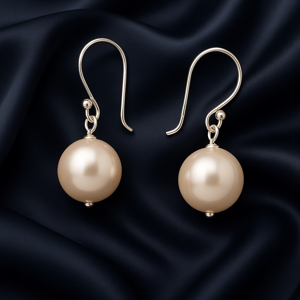 Freshwater Pink Pearls 925 Sterling Silver Earrings