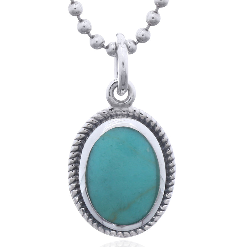Elegant 925 Sterling Silver Oval Green Stone Pendant – Luxe Design