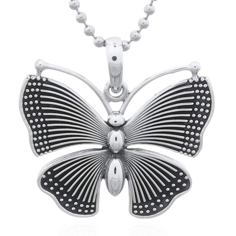 Exquisite Butterfly Sterling Pendant – Nature’s Elegance