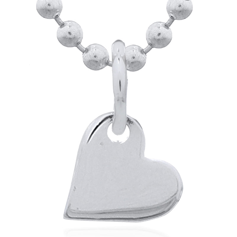 Petite Heart Sterling Silver Pendant – Minimal Romance