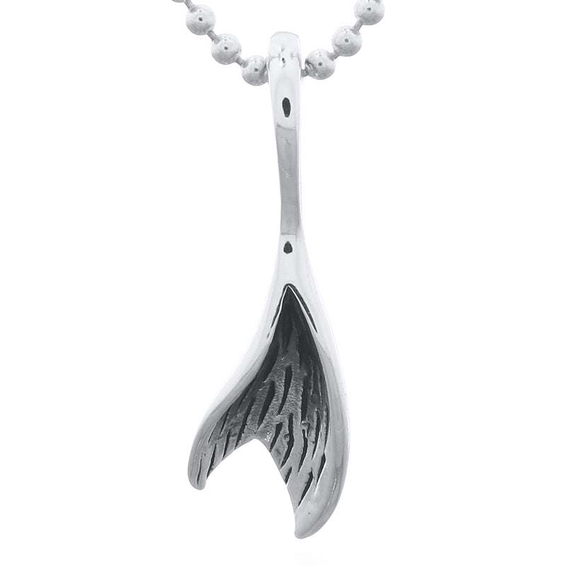 Sterling Silver Tiny Wavy Fish Tail Pendant – Ocean Spirit