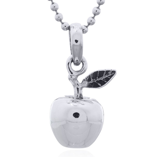 Sterling Silver Apple Pendant