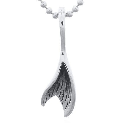 Sterling Silver Tiny Wavy Fish Tail Pendant – Ocean Spirit