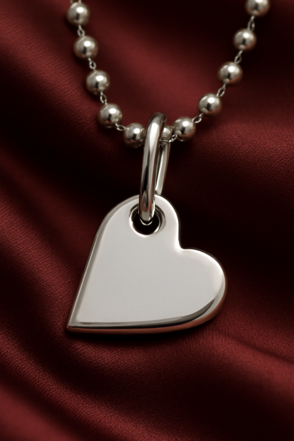 Petite Heart Sterling Silver Pendant – Minimal Romance