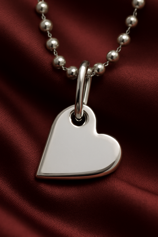 Petite Heart Sterling Silver Pendant – Minimal Romance