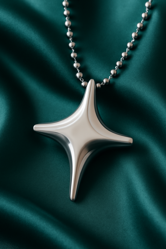 Bloomed Lotus with Mother of Pearl 925 Sterling Silver Pendant